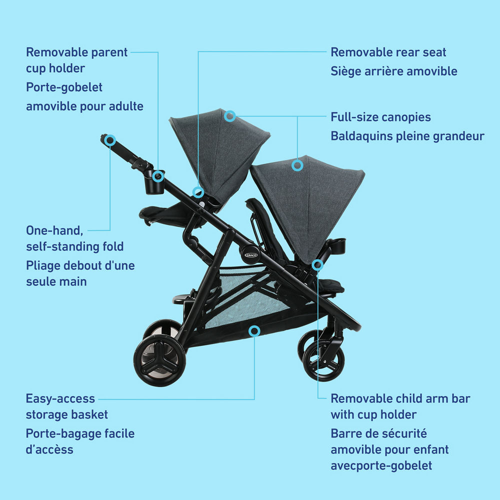 Ready2Grow™ 2.0 Double Stroller | Graco Baby