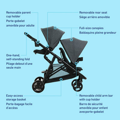 Ready2Grow&trade; 2.0 Double Stroller