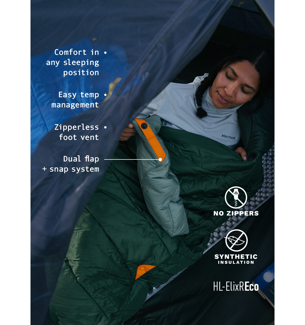 マーモット寝袋 Wraptor Synthetic 30° Long Sleeping Bag | Marmot