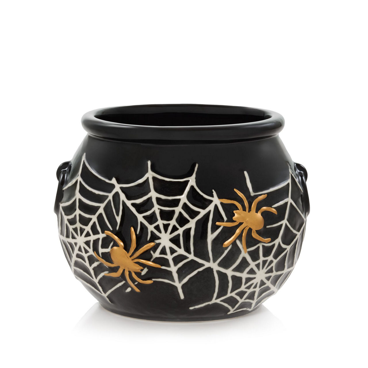 Halloween Cauldron Porcelain Holder