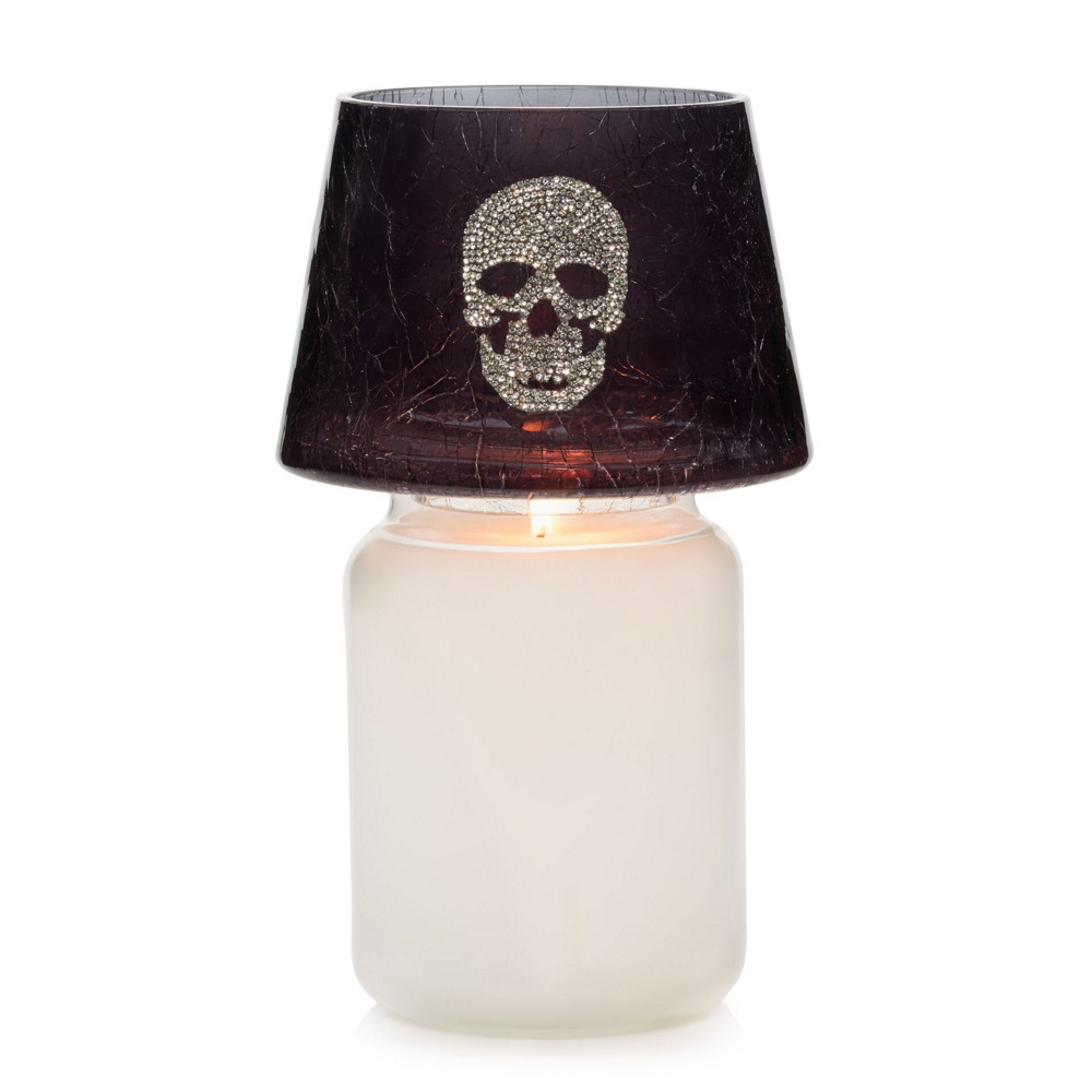 Crackle Skull Glass Shade | Yankee Candle