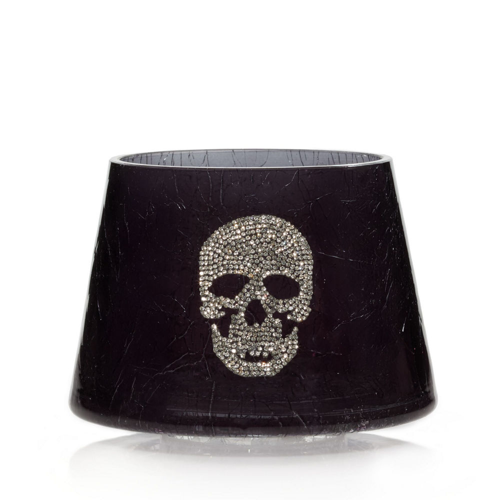 Crackle Skull Glass Shade | Yankee Candle