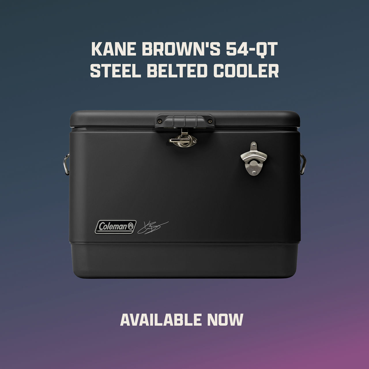 Coleman x Kane Brown limited-edition steel-belted cooler