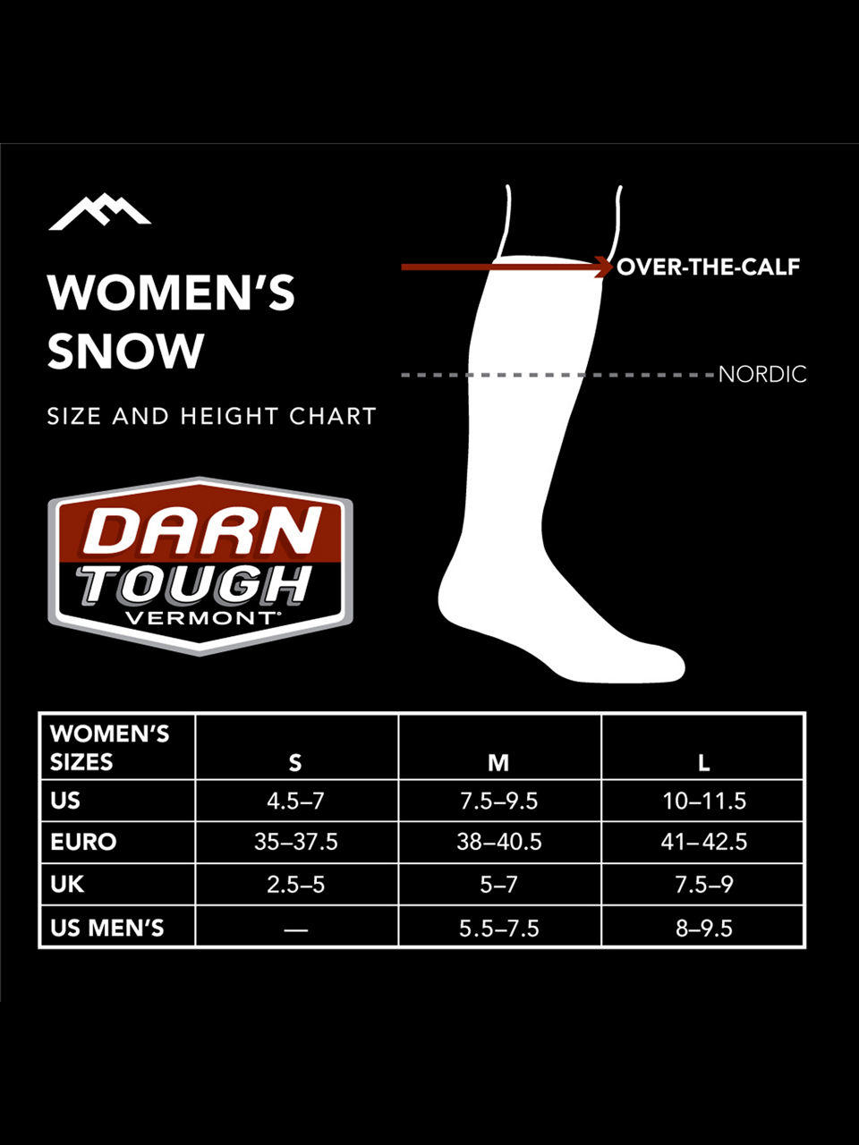 Darn Tough Women's Alpine Over-the-Calf Lightweight Ski & Snowboard Socks