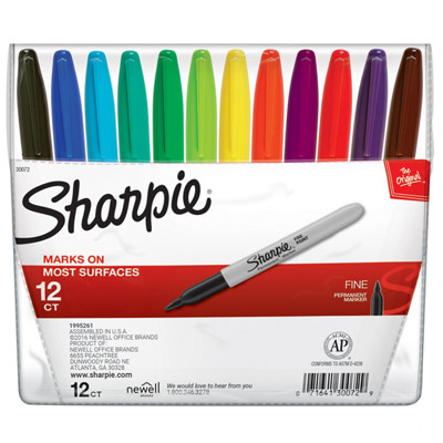 Marcatori permanenti metallici Sharpie assortiti confezione da 6 1829201