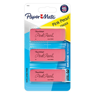 Paper Mate Small Pink Pearl Erasers