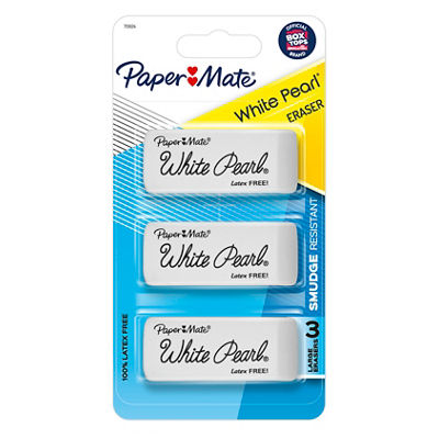 Paper Mate White Pearl Erasers