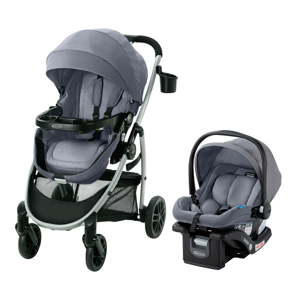 chicco compatible jogging stroller TRE Stroller, Baby and Car Seat Combo, All-Terrain style_urban FlexCore rear suspension adjusts Signature Canvas Coach Brown Kevlar Assist:4/0 2 pack