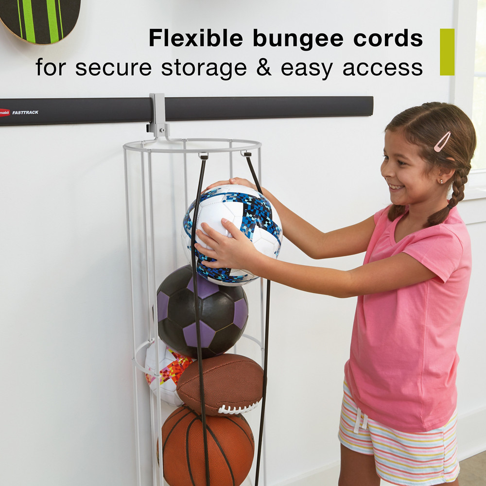 FastTrack Vertical Ball Rack, Ball Holder | Rubbermaid