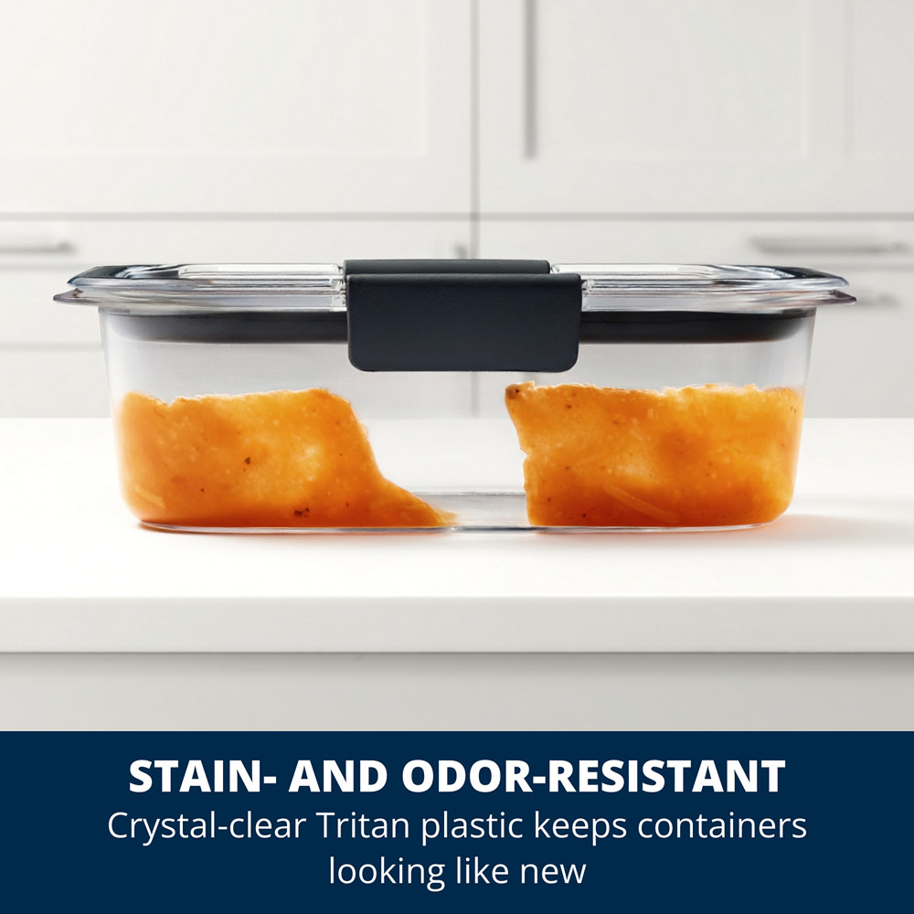 Rubbermaid Brilliance® Round and Rectangular Leak Proof Food
