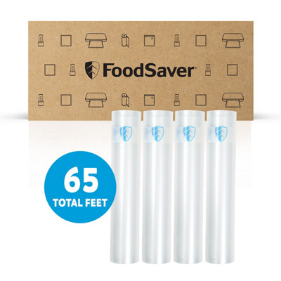 FoodSaver&reg; Freezer Rolls, 4 Pack 11" x 16.25' Rolls, BPA-Free Custom Size Bags