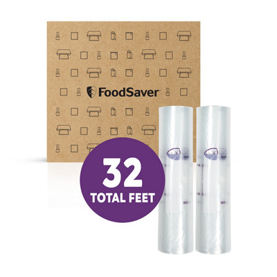 FoodSaver&reg; Heavy Duty Rolls, 2 Pack XL 11" x 16' Rolls, BPA-Free Custom Size Bags