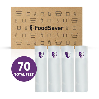 FoodSaver&reg; Heavy Duty Rolls, 4pk 8"x17.5' Rolls 30% Thicker BPA-Free