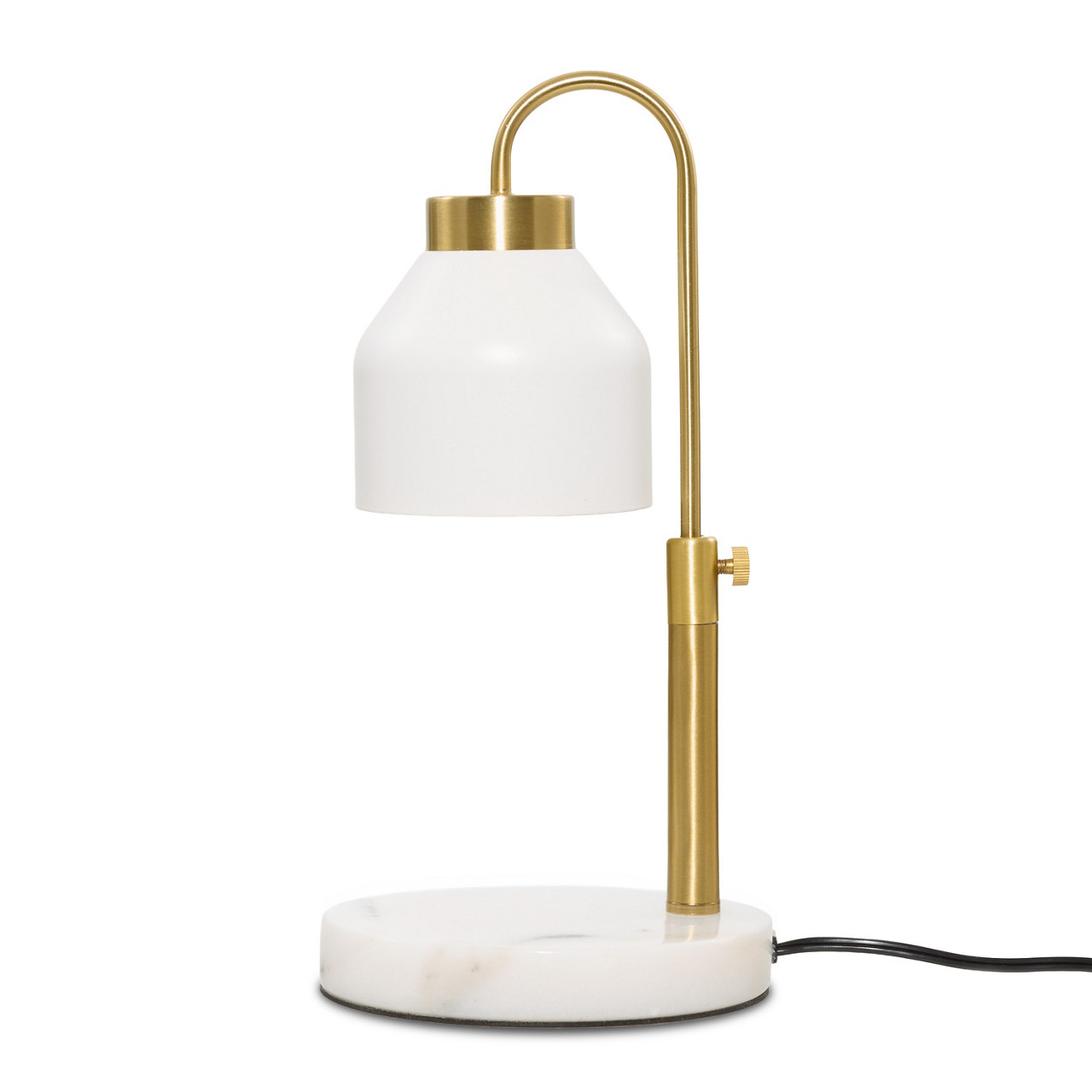 Metal Matte White Candle Warmer Lamp