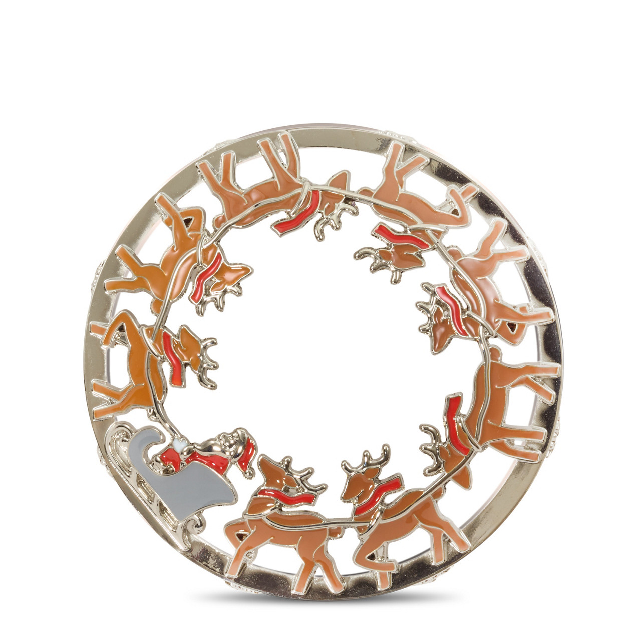 Reindeer Sleigh Illuma-Lid® Jar Candle Topper