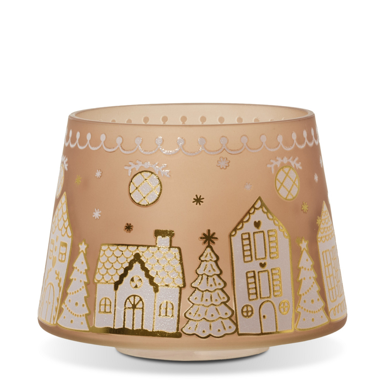 Gingerbread Village Jar Candle Shade