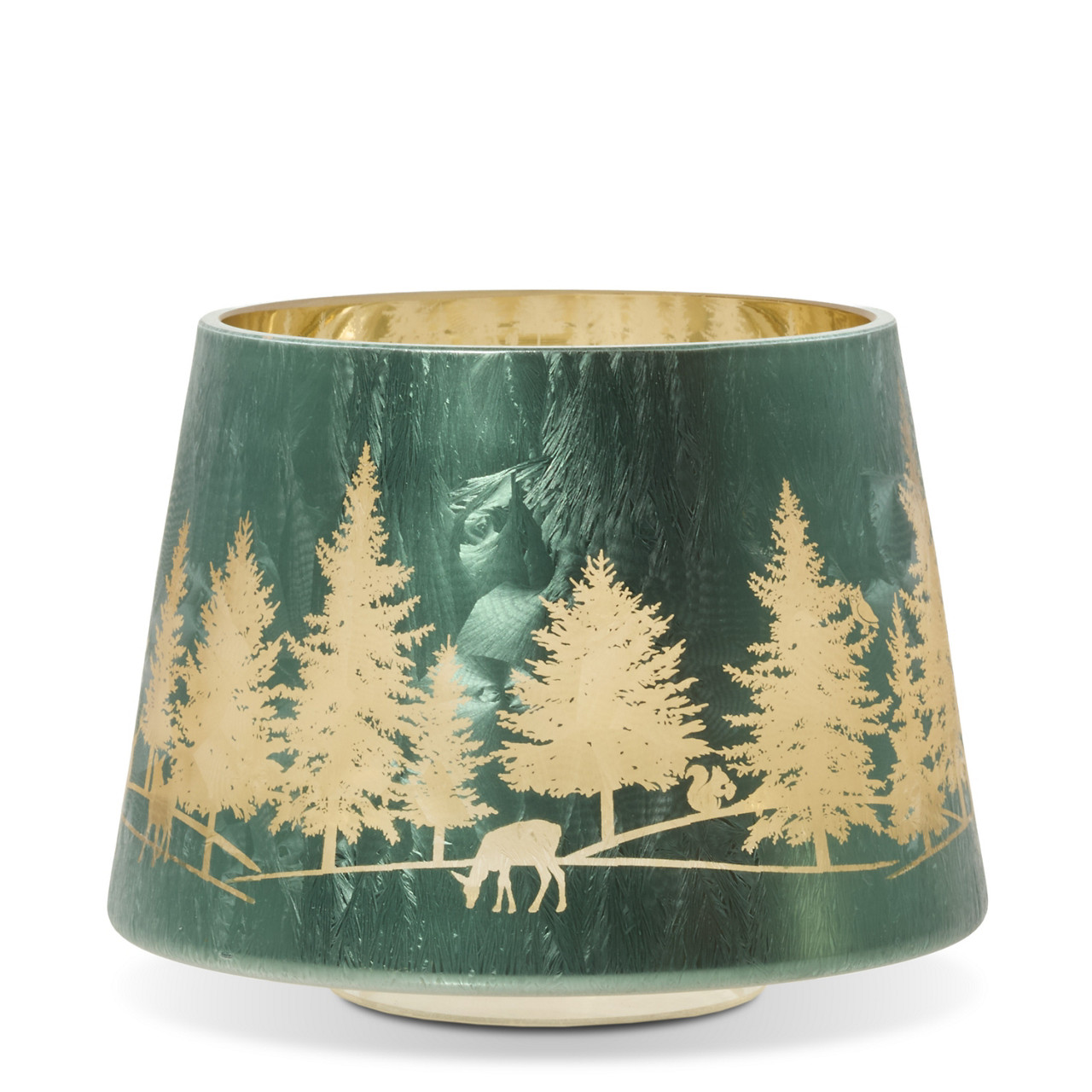 Winter Tree Farm Jar Candle Shade