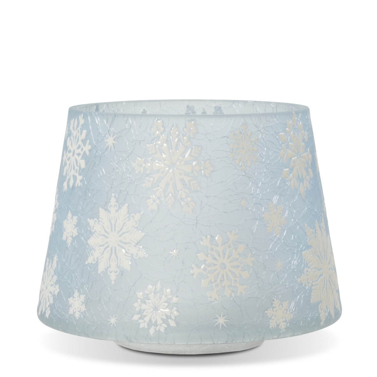 Icy Snowflakes Jar Candle Shade