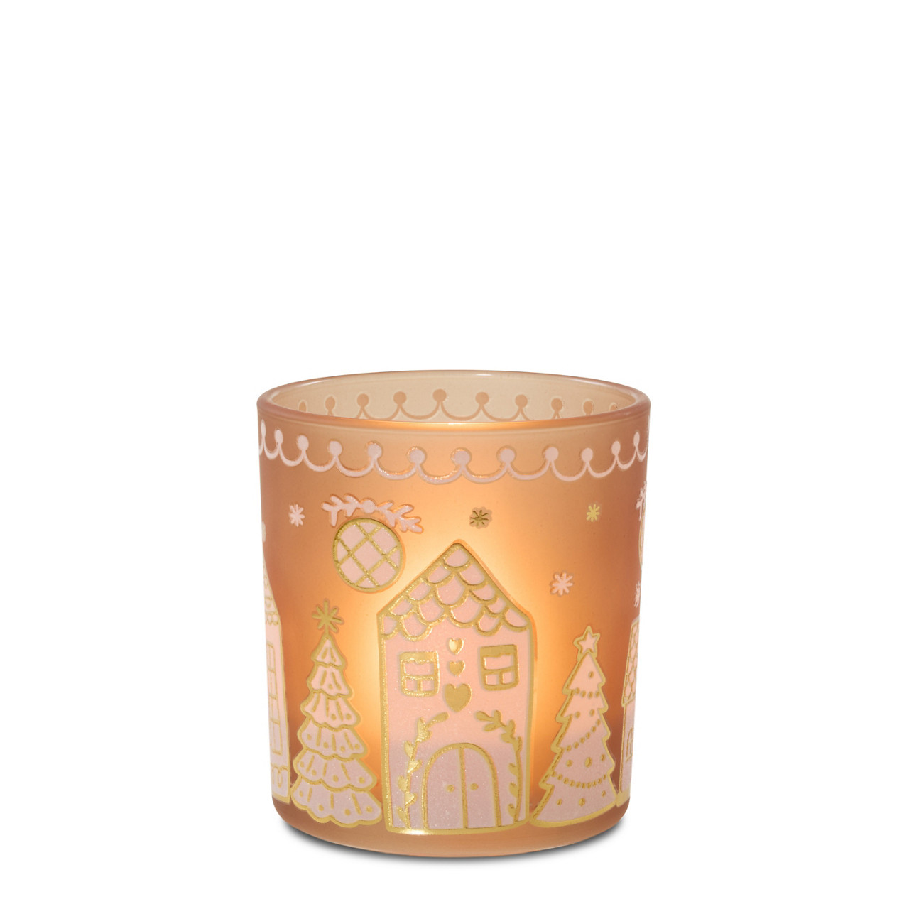Gingerbread Village Tea Light Candle Holder