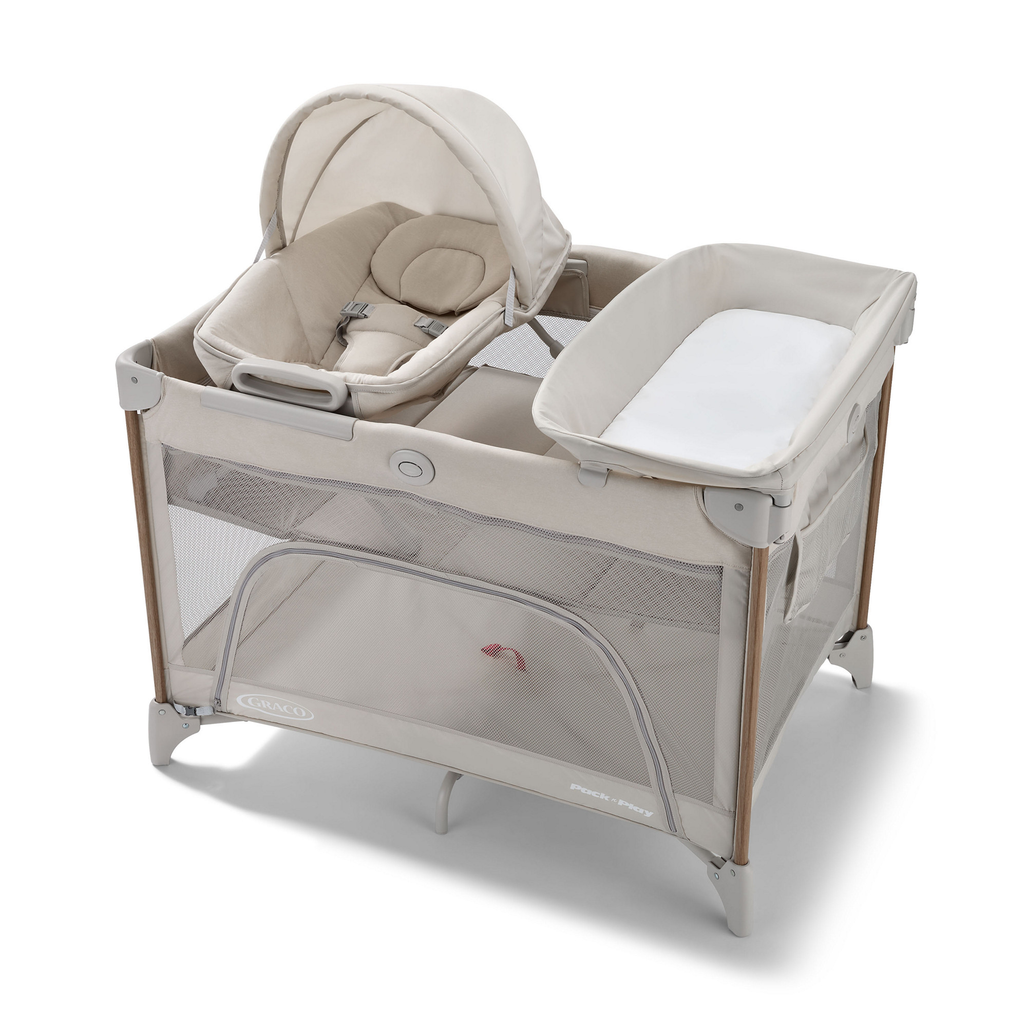 Graco Pack N' Play® Close2Baby Lux Playard, Soft Almond