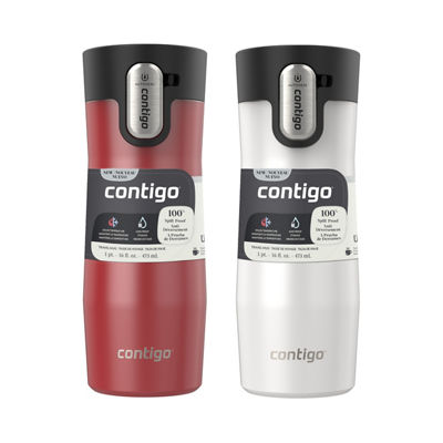 Contigo&reg; West Loop 3.0 Stainless Steel Travel Mug with AUTOSEAL&reg; Lid, 16oz, 2-Pack