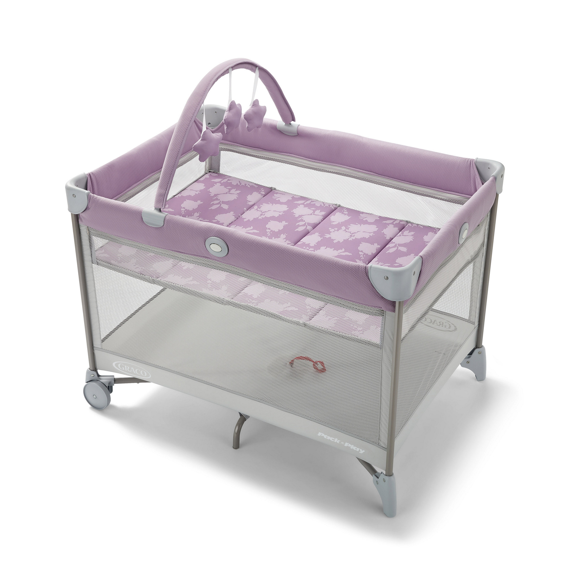Graco Pack 'N Play On The Go Zip Playard, Lilac Mod