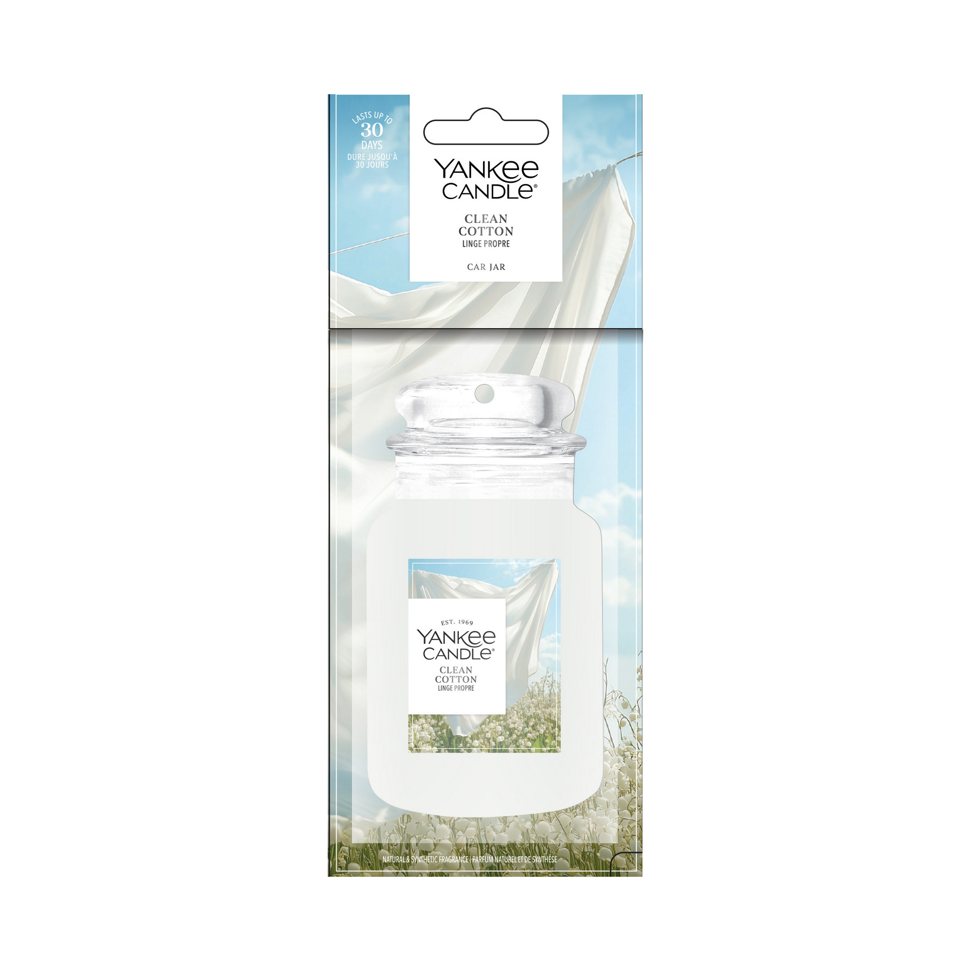 Yankee Candle Car Jar Car Air Freshener - Clean Cotton - Image 5