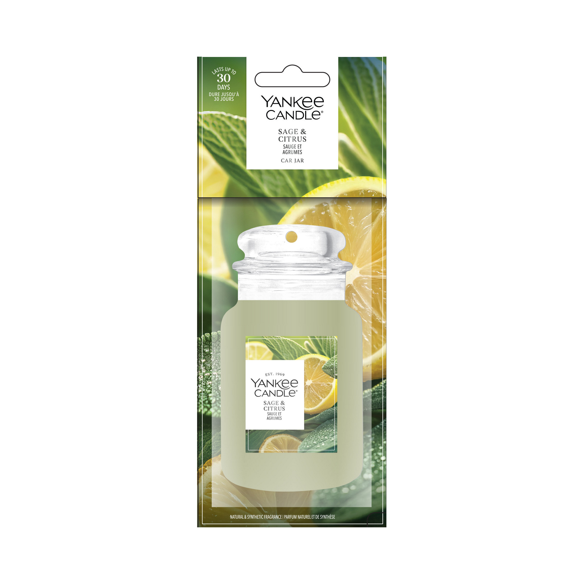 Sage & Citrus Car Air Freshener Yankee Candle, Green
