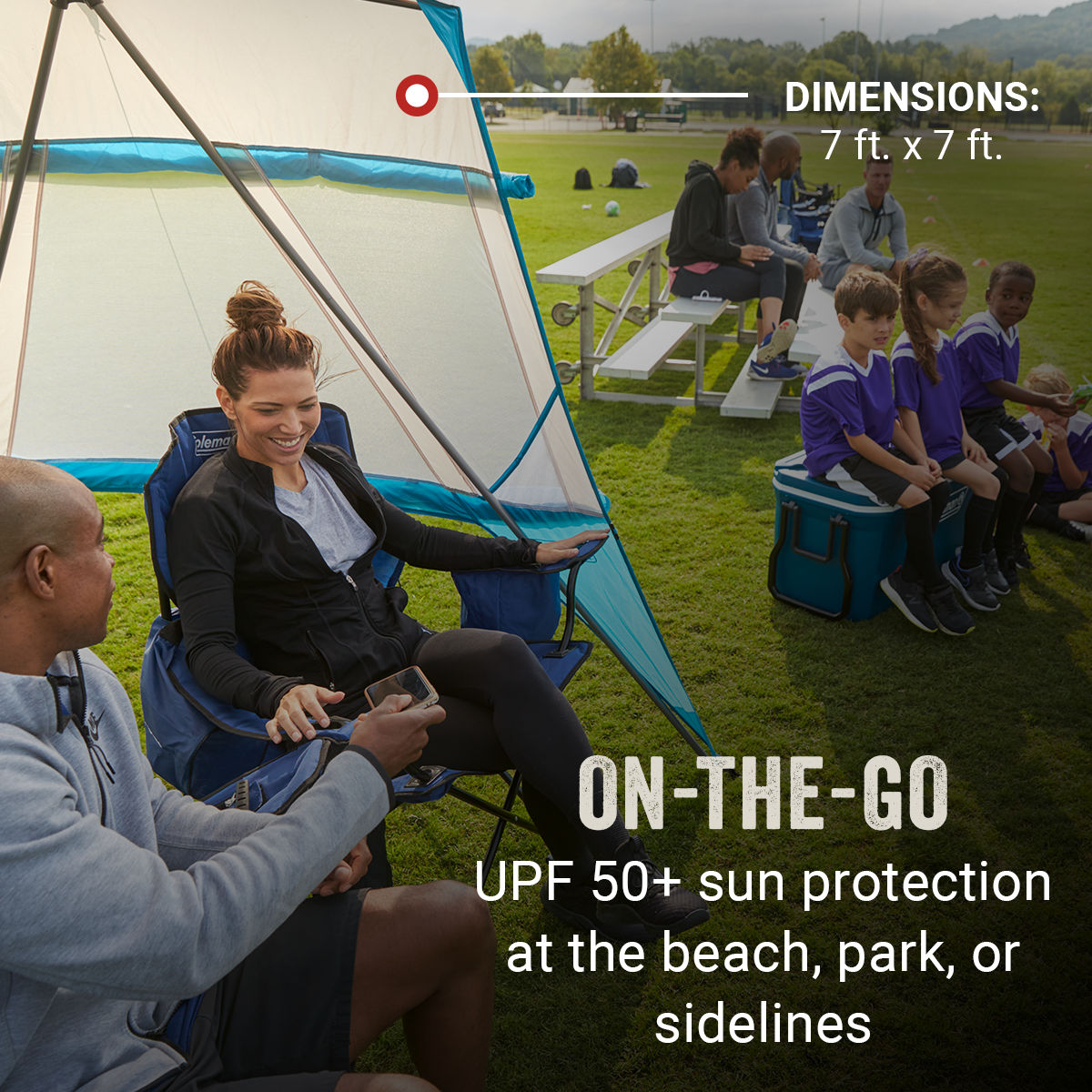 7 x 7 Go Shade Backpack Sun Shade | Coleman