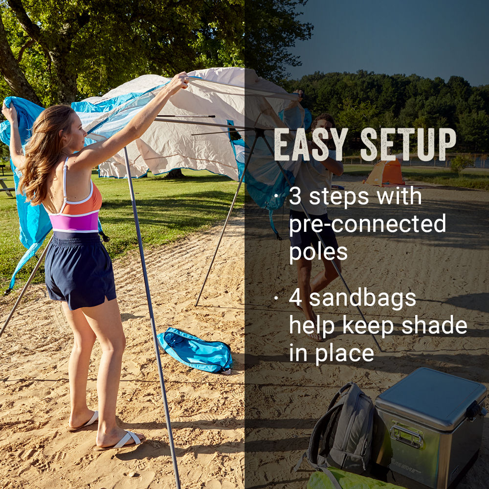7 x 7 Go Shade Backpack Sun Shade | Coleman