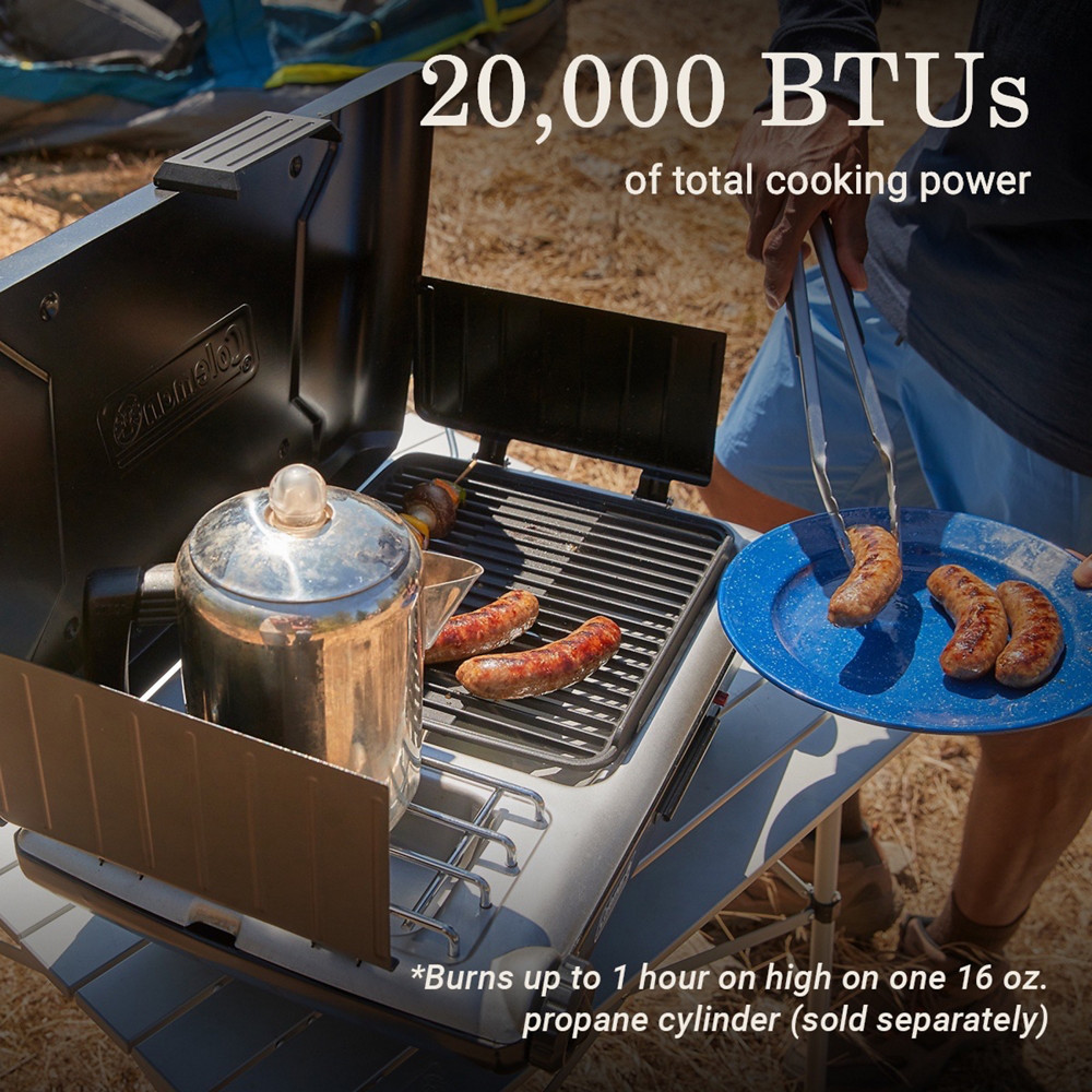@【美品】80s Coleman シェフトレイ 2枚セット キャンプ・BBQ Classic 2-in-1 Camping Grill/Stove, Black | Coleman