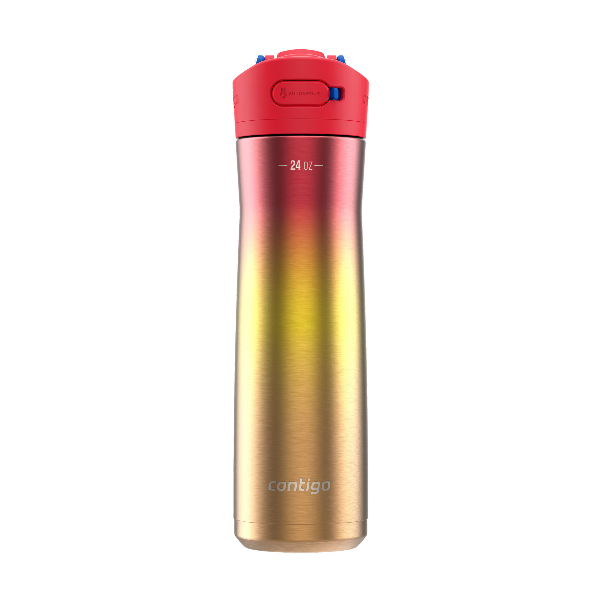 Contigo® Ashland Chill 2.0 Stainless Steel Water Bottle with AUTOSPOUT® Lid | 24 oz | Watermelon Ombre | Cup Holder