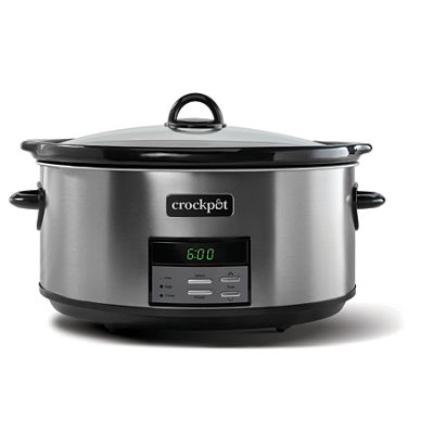 Crock-Pot&reg; Programmable 8-Quart Slow Cooker, Black Stainless Collection
