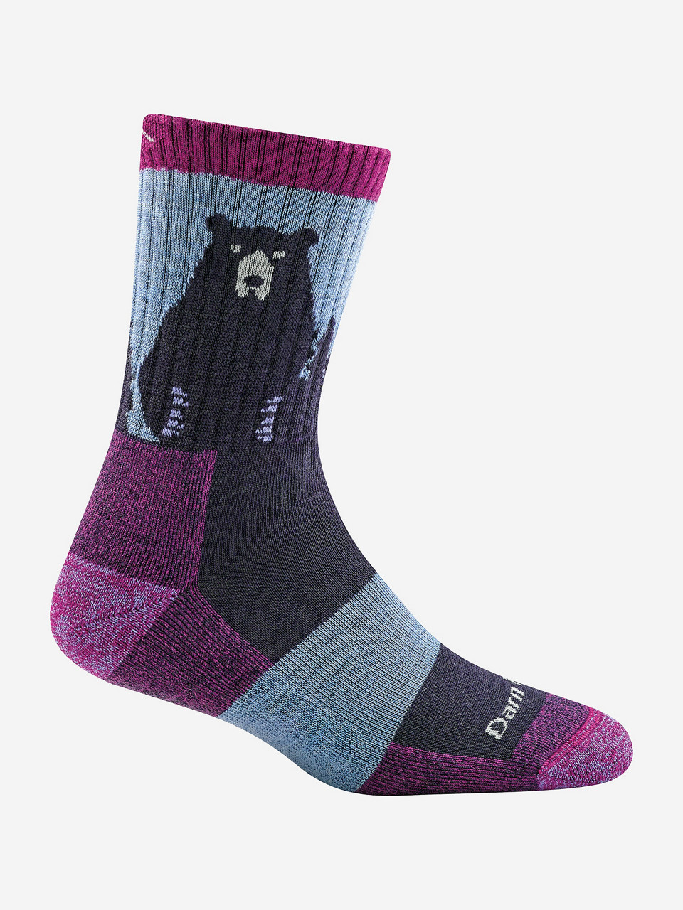 Darn Tough Women's Bear Town Micro Crew Lightweight Hiking Socks