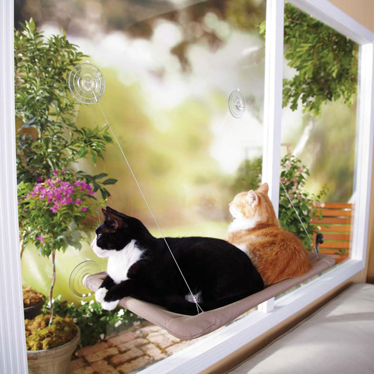 Oster® Sunny Seat Cat Window Perch, Brown
