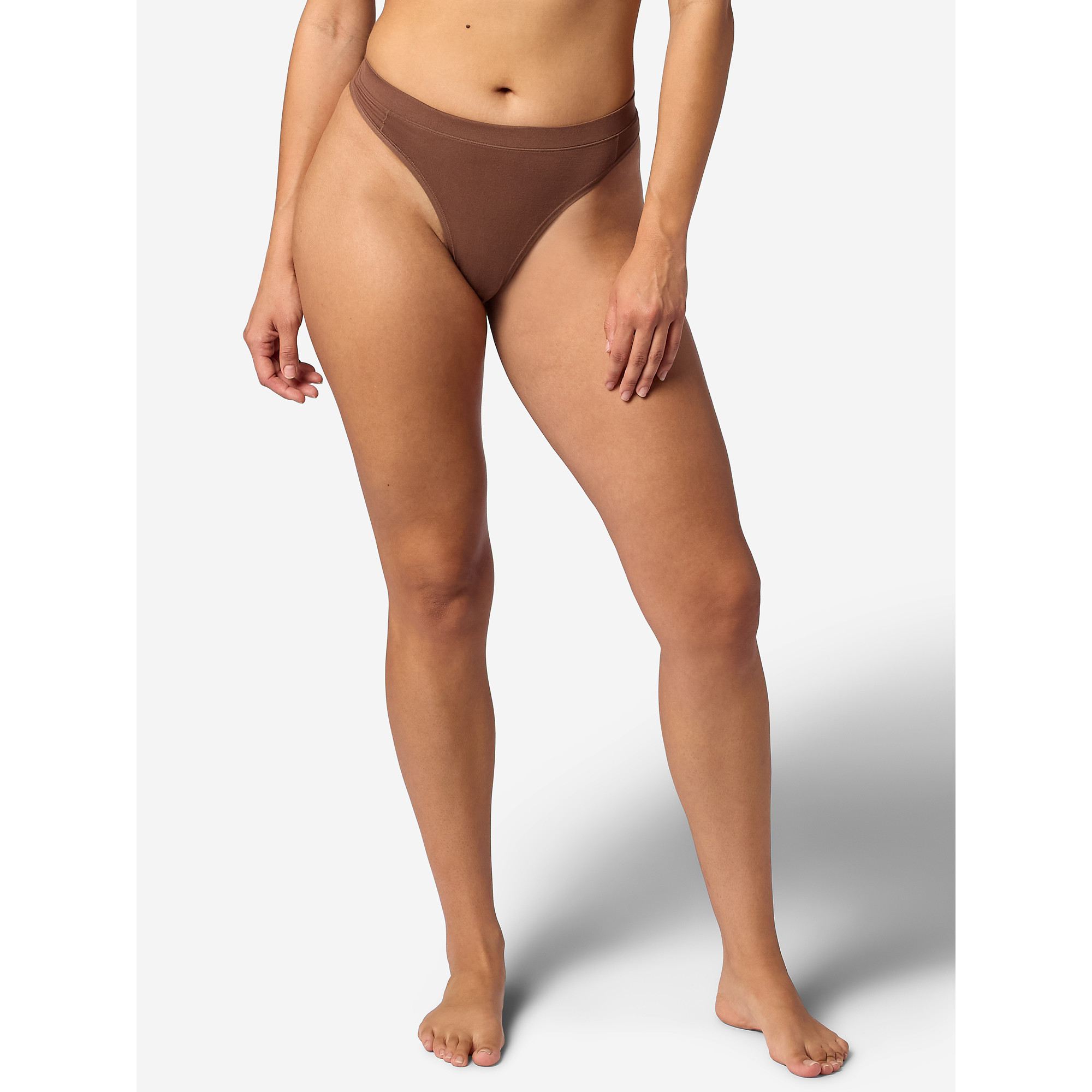 ExOfficio Women's Everyday Thong Underwear in Cacao - Size: Medium