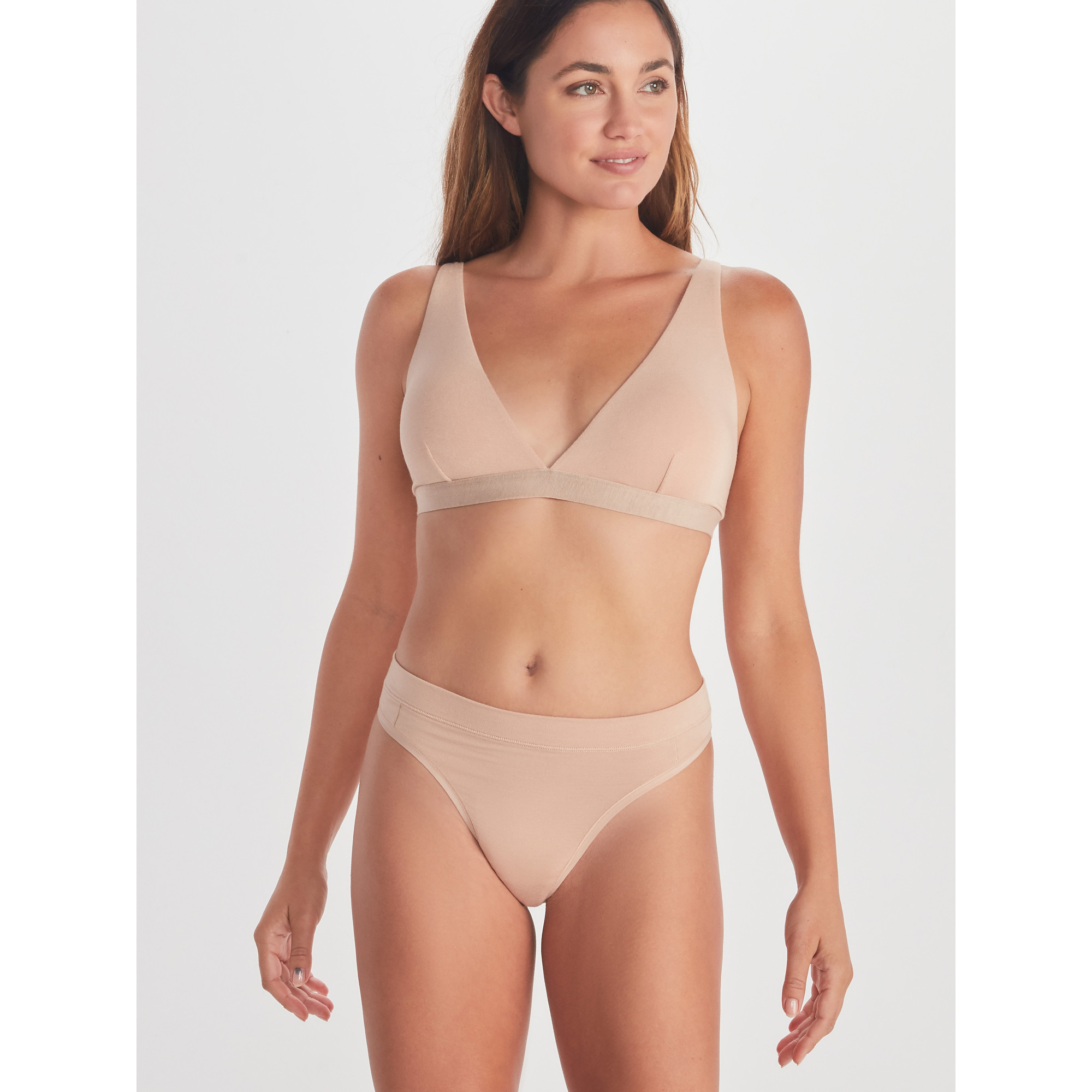 ExOfficio Women's Everyday Thong Underwear in Buff - Size: Medium