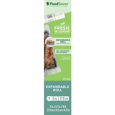 FoodSaver&reg; 11" x 16' Expandable Vacuum Seal Roll