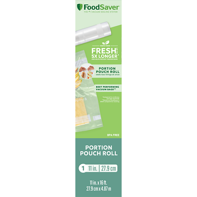 FoodSaver&reg; 11" x 16' Portion Pouch Vacuum-Seal Roll, Single Roll