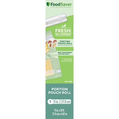 FoodSaver&reg; 11" x 16' Portion Pouch Vacuum-Seal Roll, Single Roll