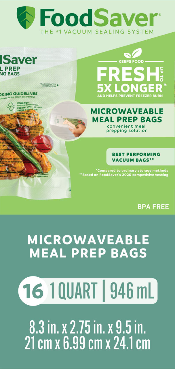 FoodSaver 2171101 Meal Prep Bags - Thumbnail 5
