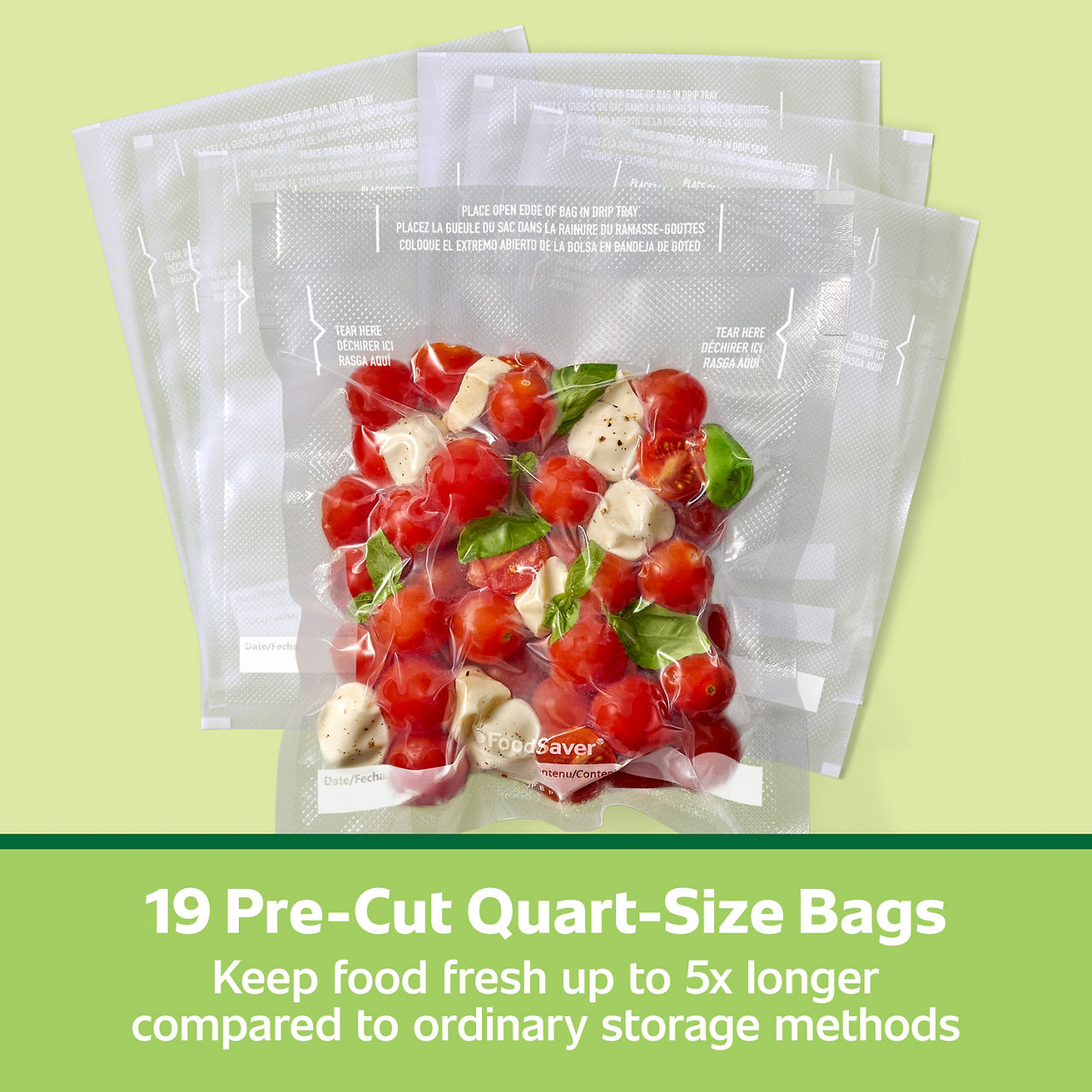 FoodSaver 1-Quart Precut Vacuum Seal Bags - Thumbnail 5