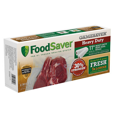 GameSaver Heavy-Duty 11" x 12' Heat-Seal Rolls - 2 Pack