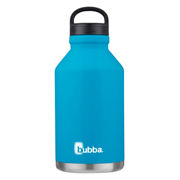 large insulated stainless steel growler with handle on lid image number 1