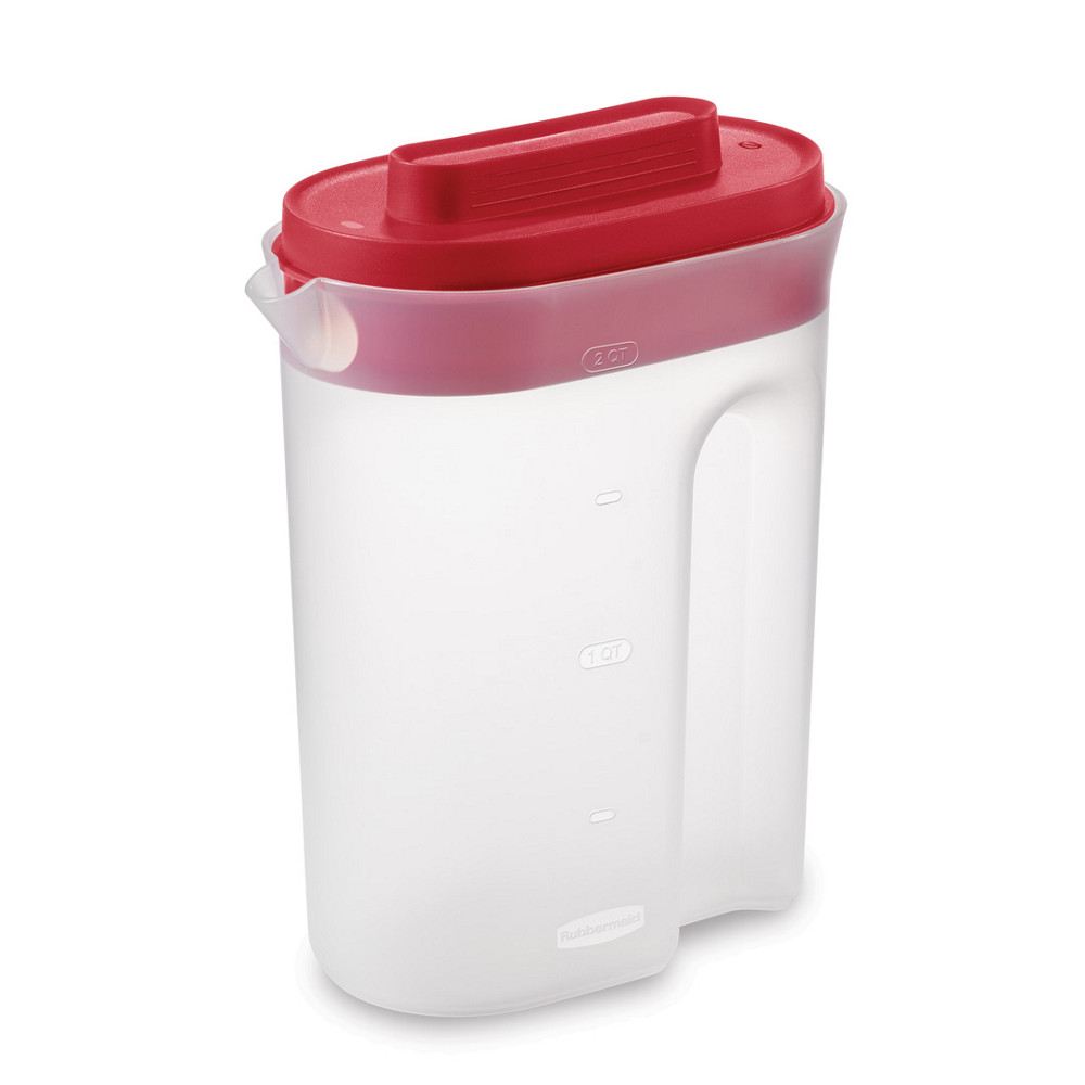 Compact Pitcher, Plastic Pitcher with Lid | Rubbermaid