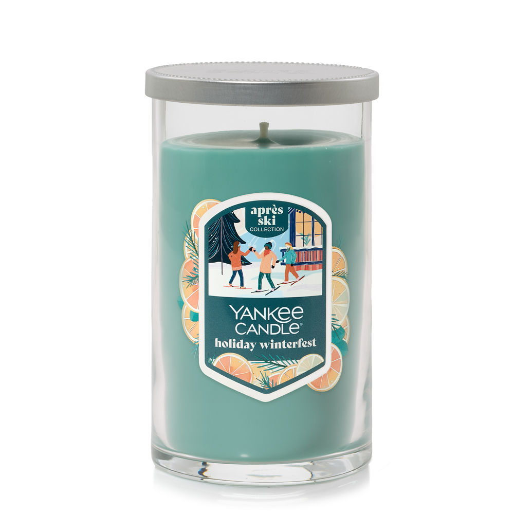 くーページYankee Candle Holiday Winterfest Holiday Winterfest Medium Pillar Candle | Yankee Candle
