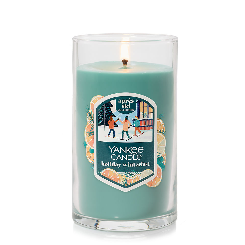 くーページYankee Candle Holiday Winterfest Holiday Winterfest Medium Pillar Candle | Yankee Candle