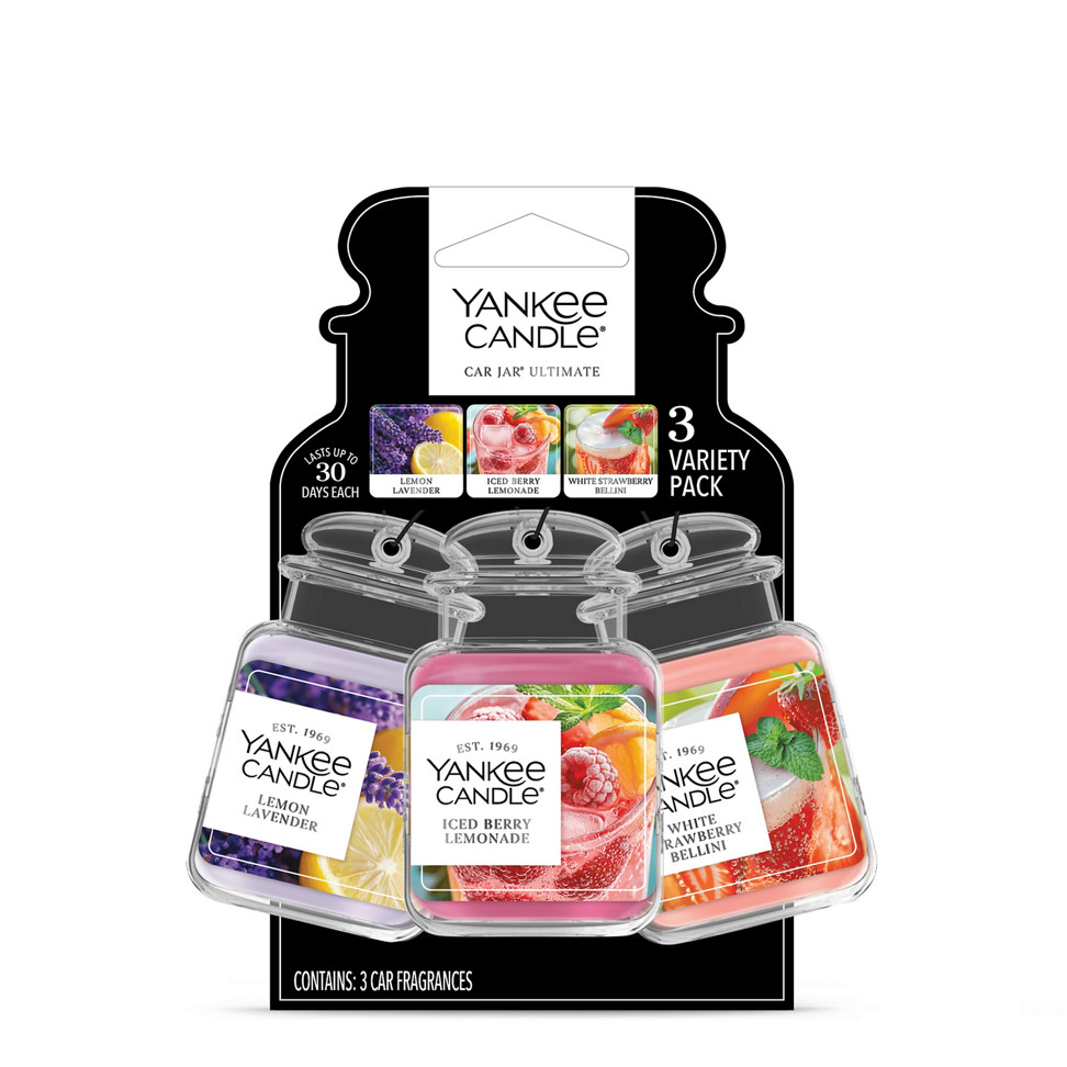 【まゆ】Yankee Candle & Glade キャンドルセット Lemon Lavender / Iced Berry Lemonade / White Strawberry Bellini