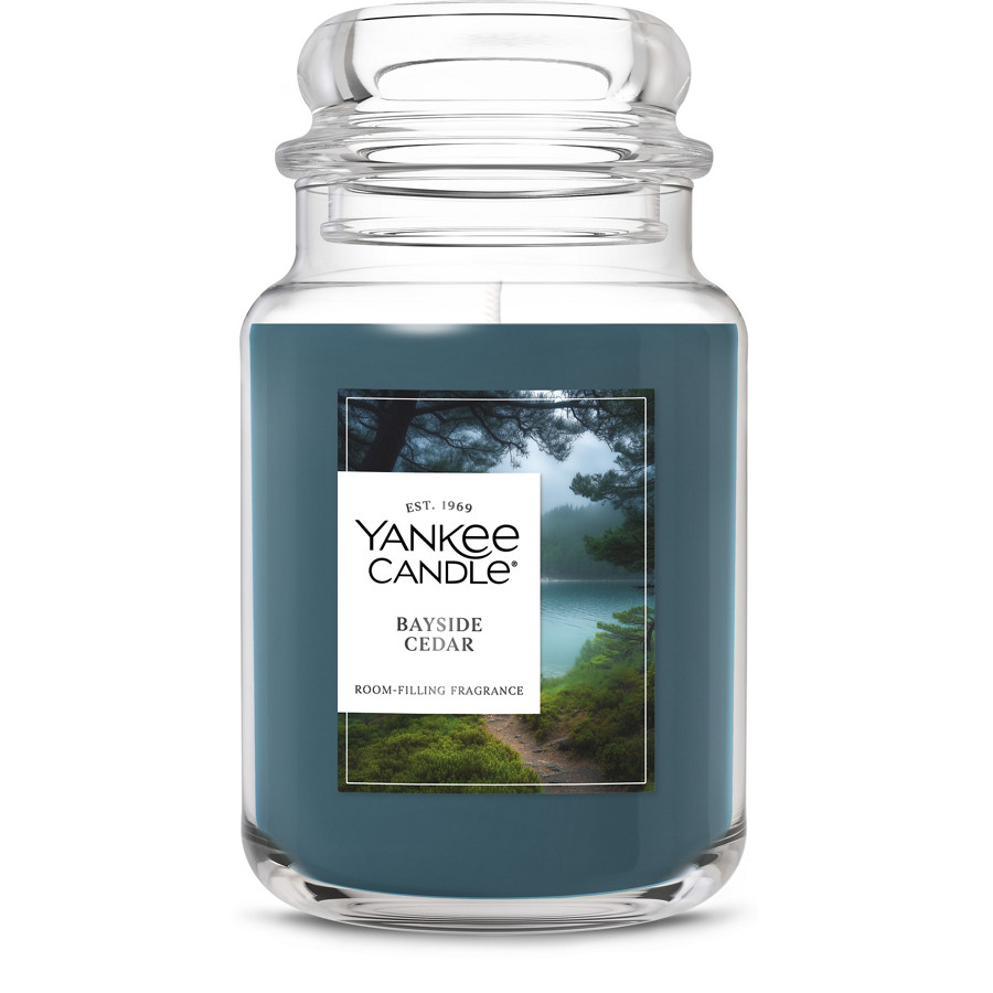 Yankee Candle Bayside Cedar Scented Candle, 22oz Large Jar