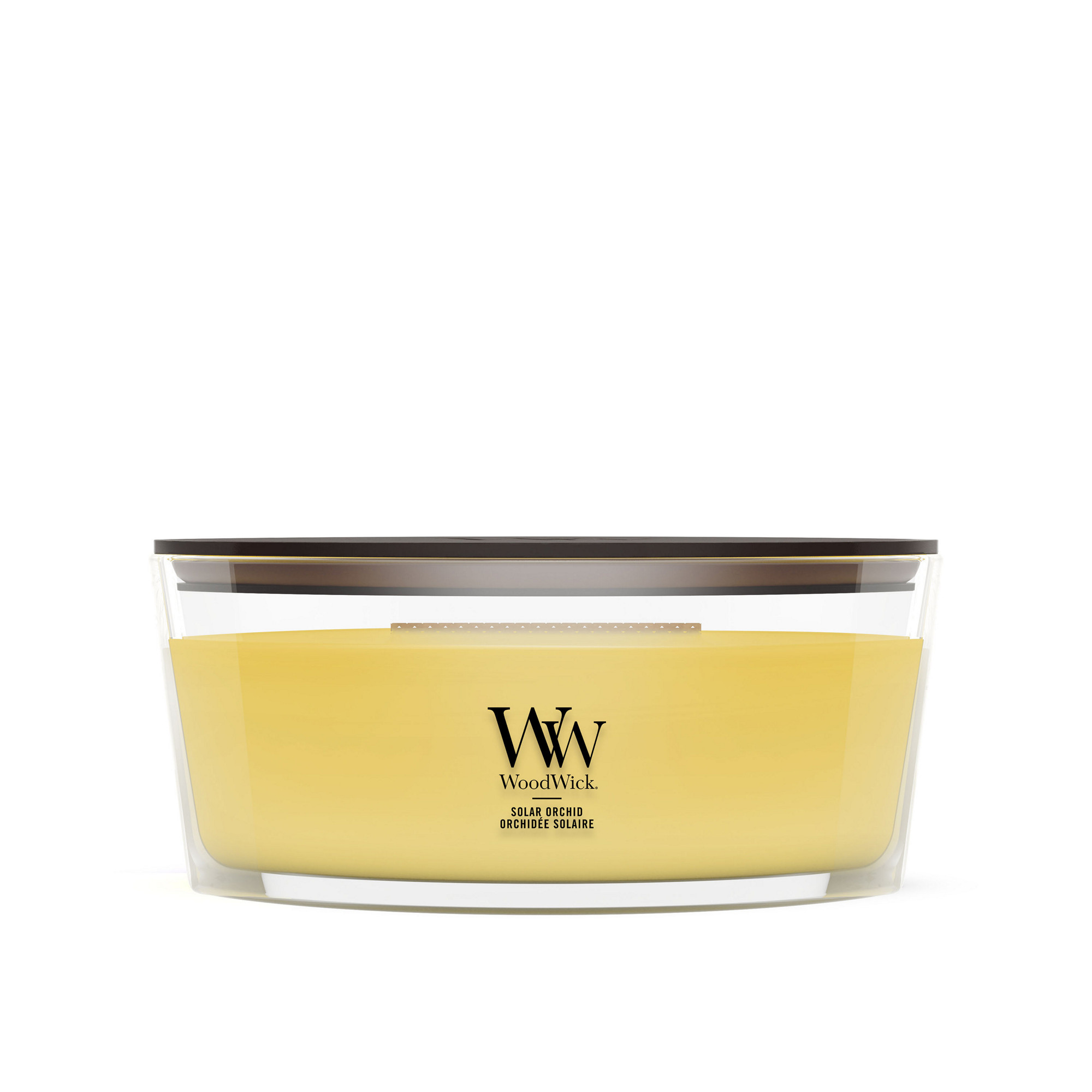 Solar Orchid Candle WoodWick, Yellow | Floral